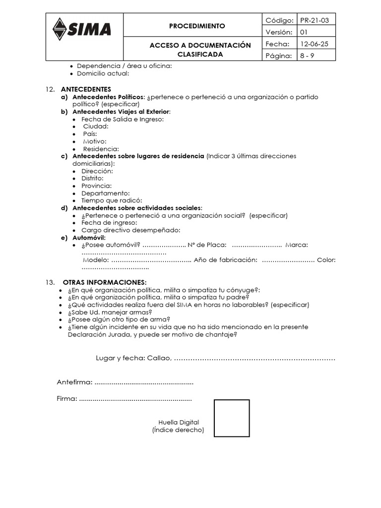 8 - PDFsam - PR-21-03 Acceso A Documentación Clasificada | PDF