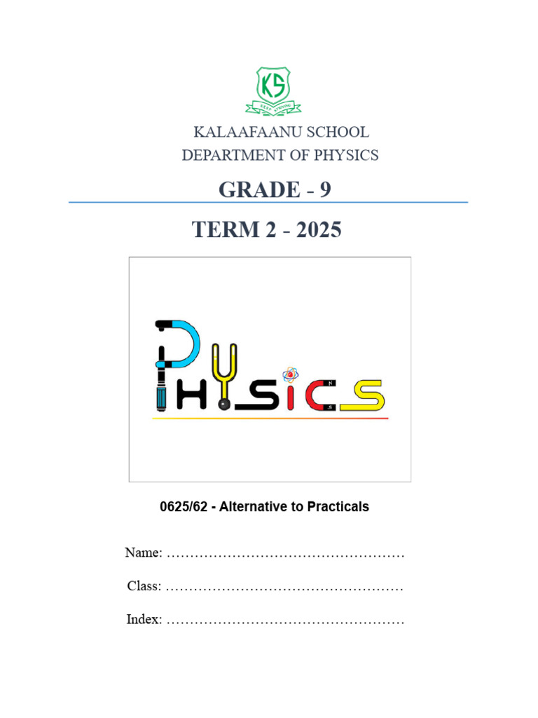 Grade 9 Physics Practical Assessment | PDF | Temperature | Density