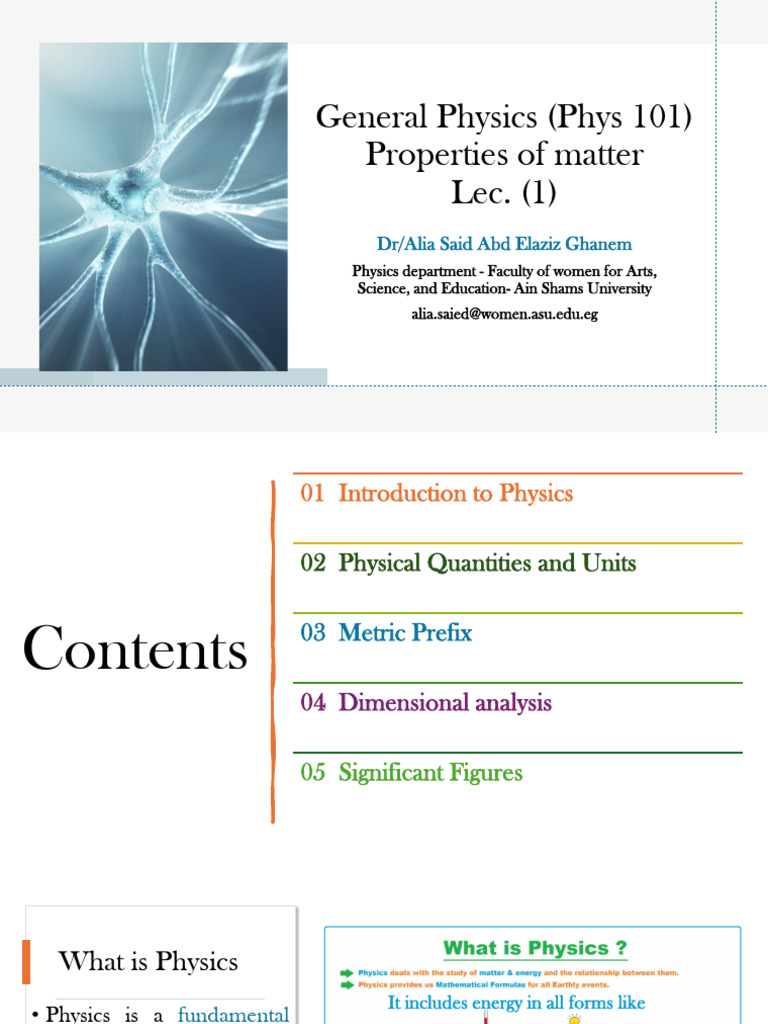 Introduction to Physics and Measurements | PDF | Significant Figures ...