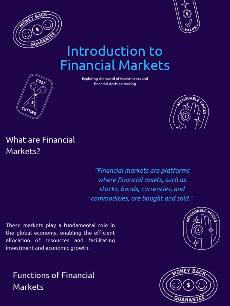 Unit 1 | PDF | Financial Markets | Securities (Finance)