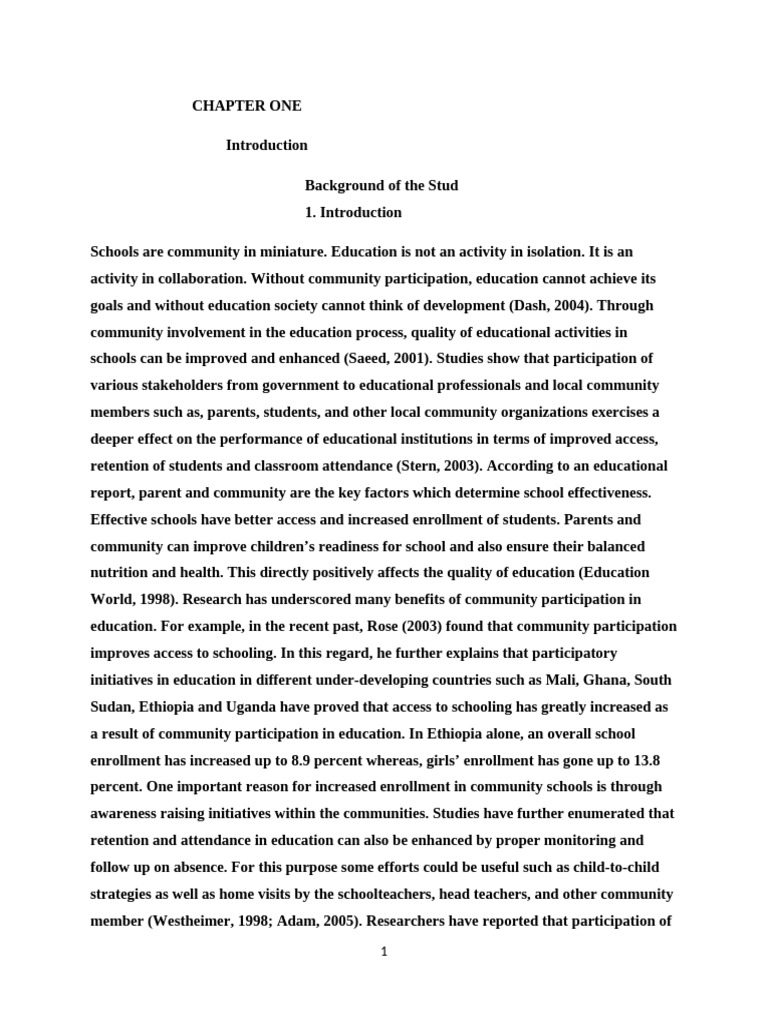 Community Participation in Education Impact | PDF | Teachers | Community