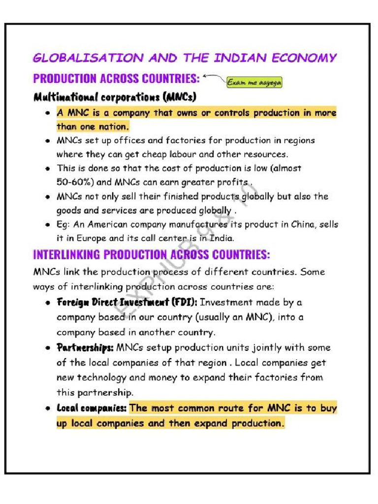 Economic CH 4 Notes | PDF