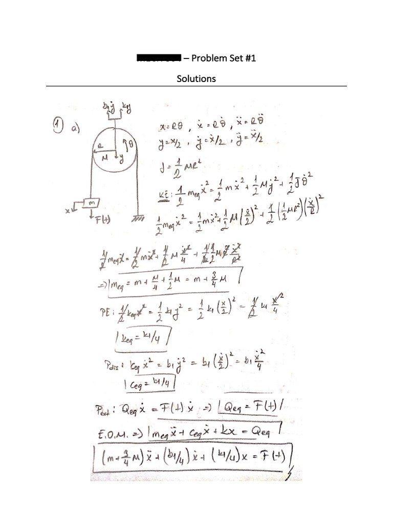 Set #1 - Solutions | PDF
