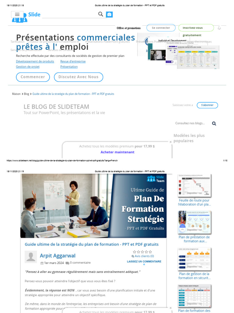 Stratégie de plan de formation efficace | PDF | Microsoft Powerpoint | Blog