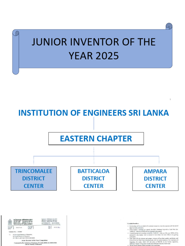 Junior Inventor Awards 2025 Overview | PDF
