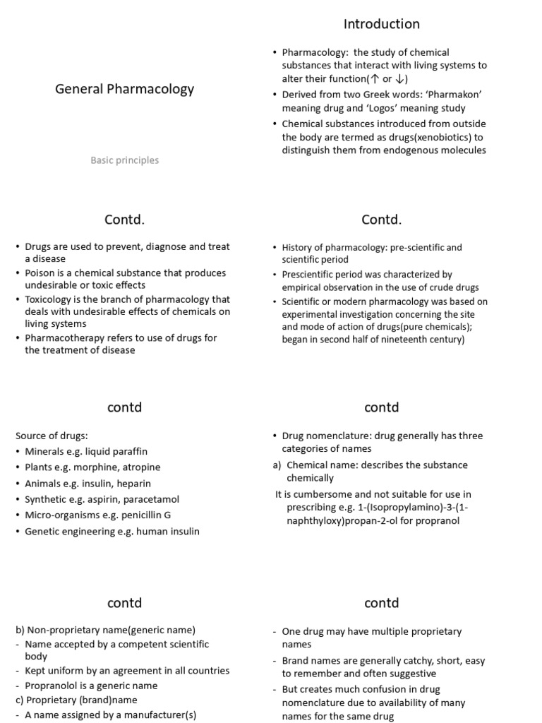1 Pharmacology For PC II 139s | PDF | Drug Metabolism | Pharmacokinetics