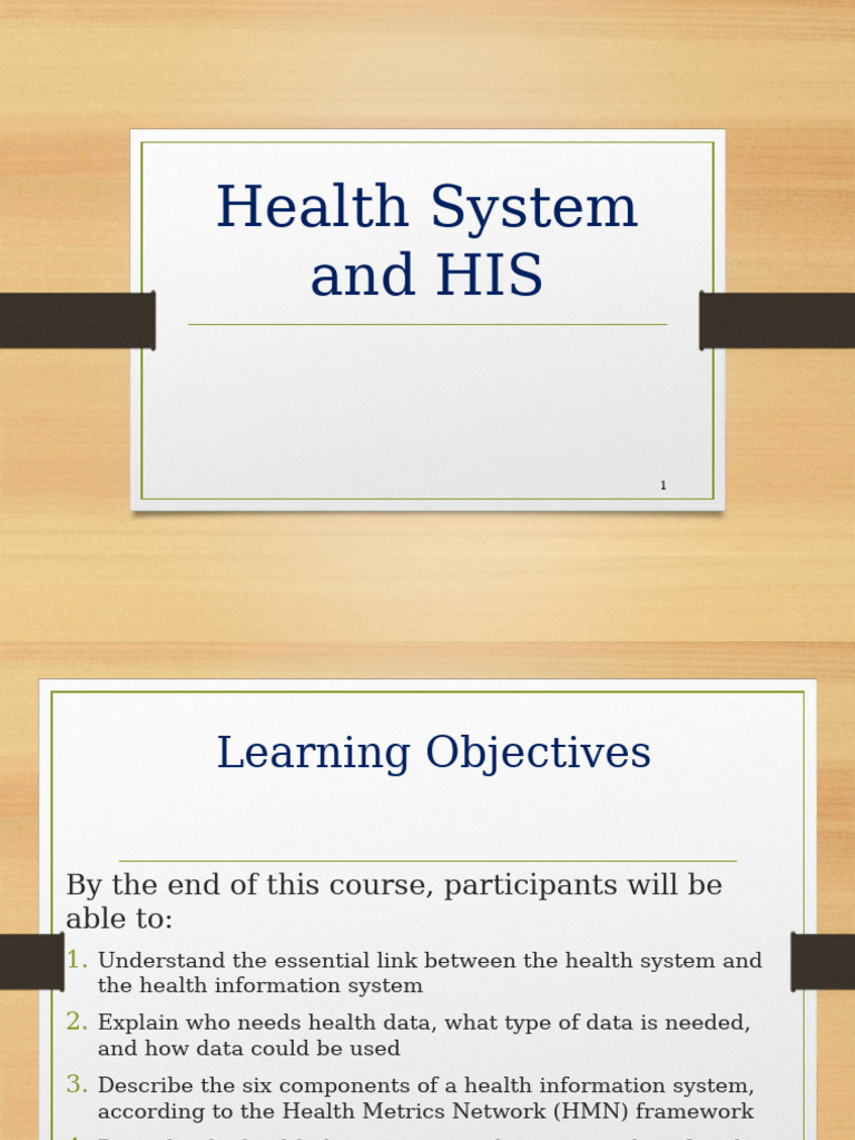 Health Information Systems Overview | PDF | Health Care | Health ...