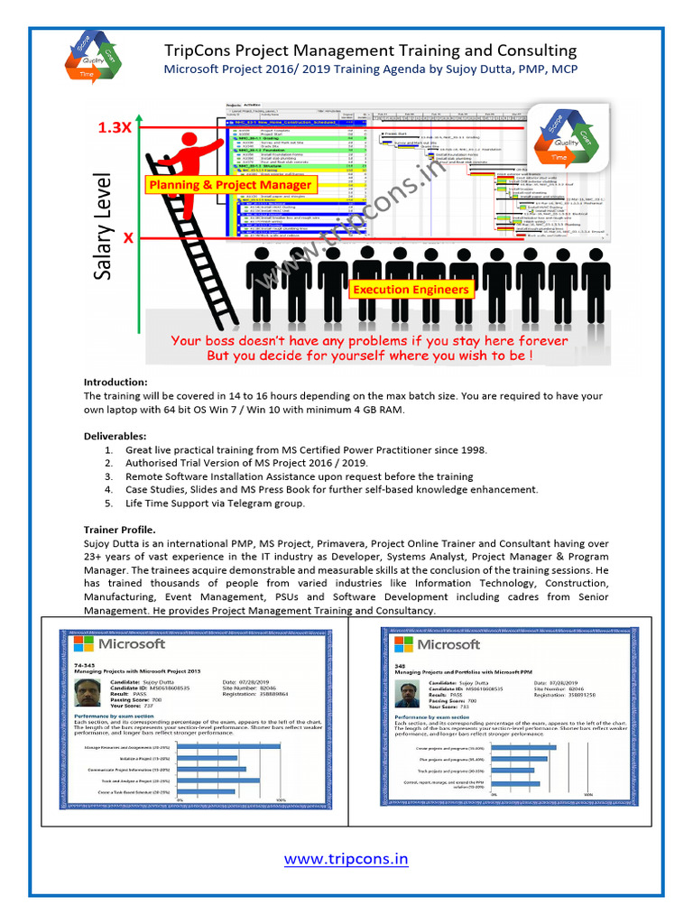 Microsoft Project 2016/2019 Training Guide | PDF | Software | System ...