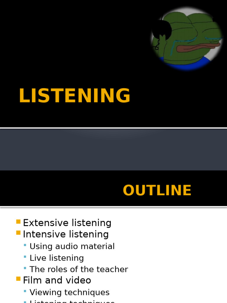 Listening | PDF | Cognitive Science | Learning