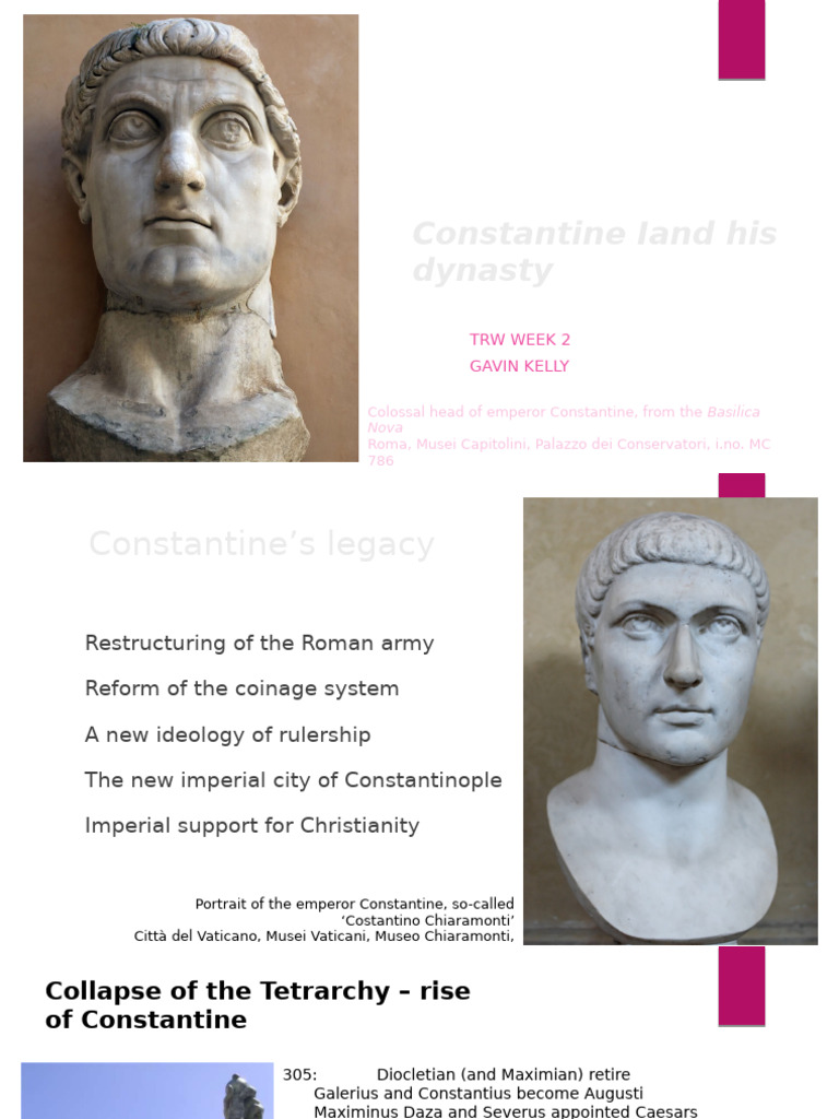 Constantine I and His Dynasty TRW 2025 | PDF | Constantine The Great ...