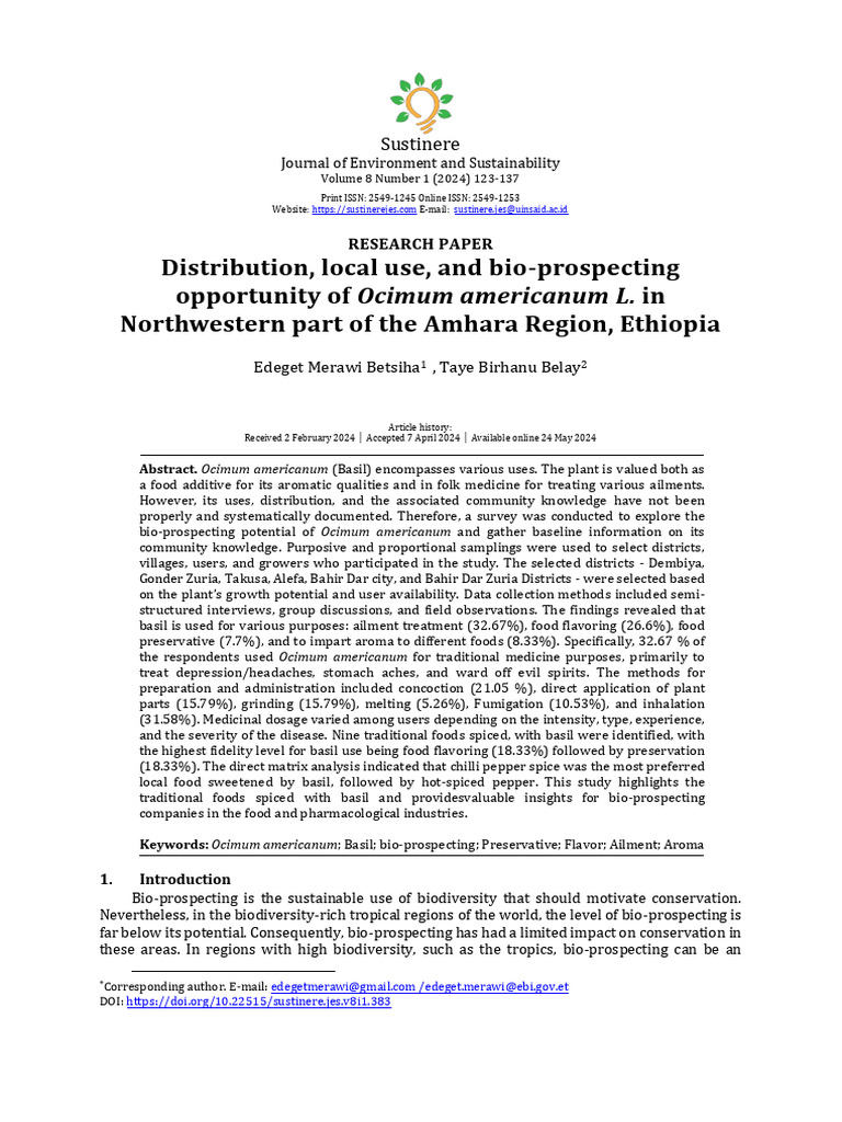 #10+383+Merawi+et+al+V8N1+2024 | PDF | Spice
