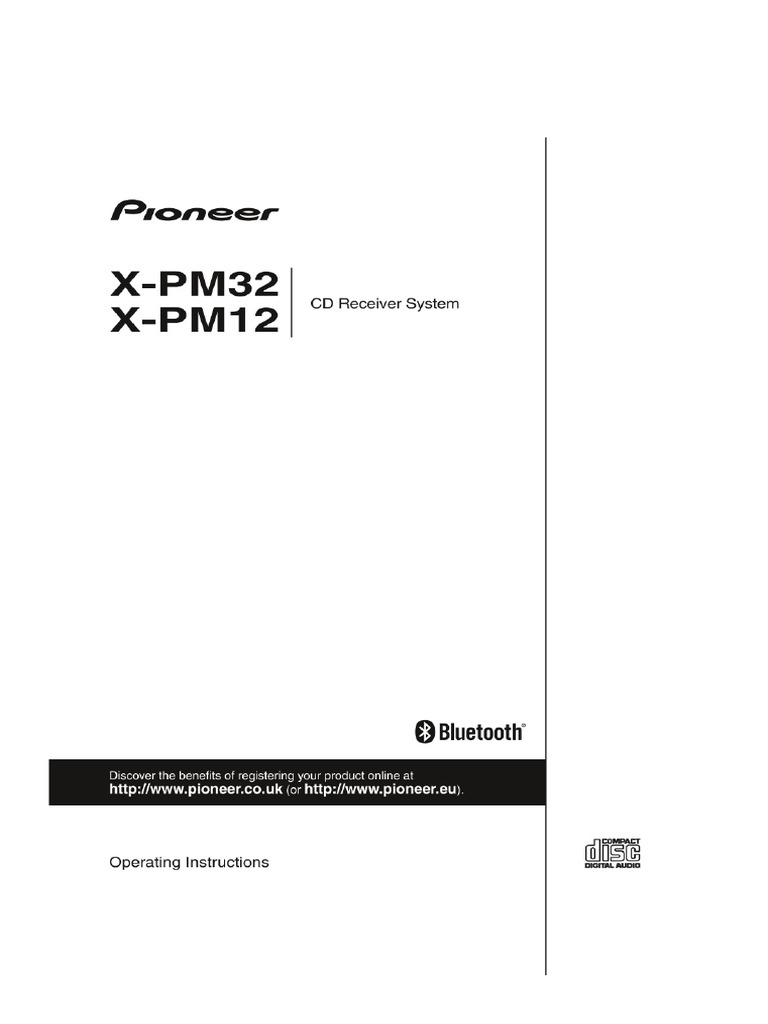 Pioneer X-PM32 Manual | PDF | Headphones | Loudspeaker