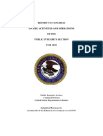 USDOJ Report To Congress On The Activities and Operations of The Public Integrity Section For 2010