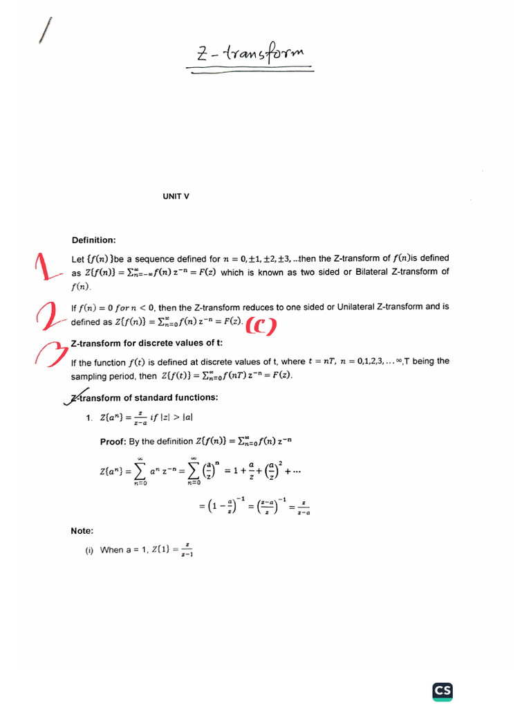 Fourier Z Transform | PDF