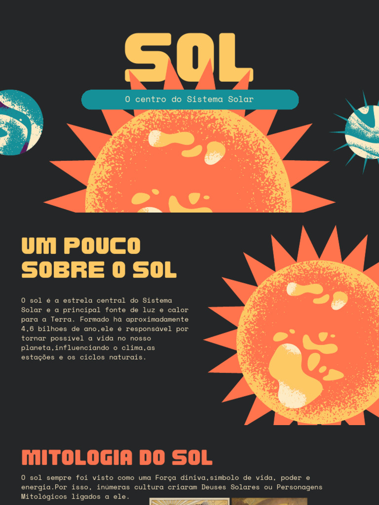 Sol: Estrela Central do Sistema Solar | PDF | Sol | Estrelas