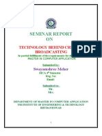 Seminar Report On Cricket Broadcasting