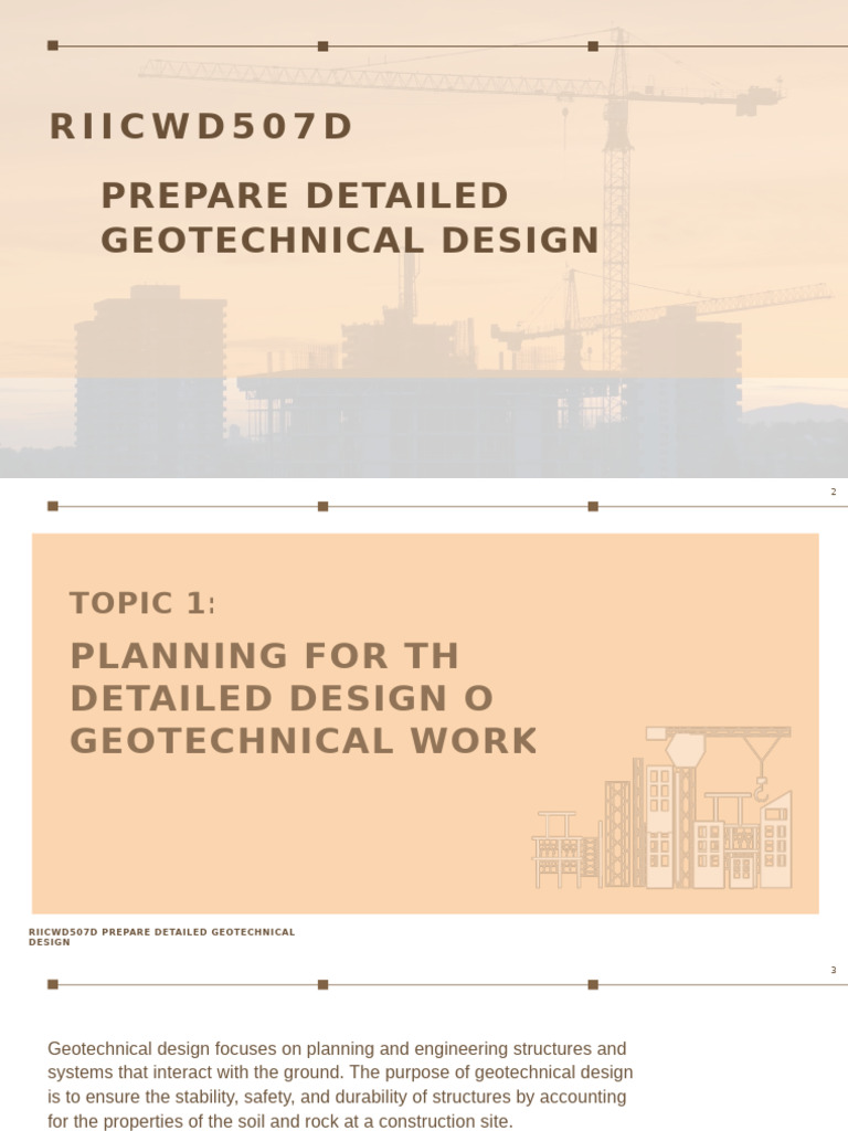 Geotechnical Design Planning Guide | PDF | Geotechnical Engineering