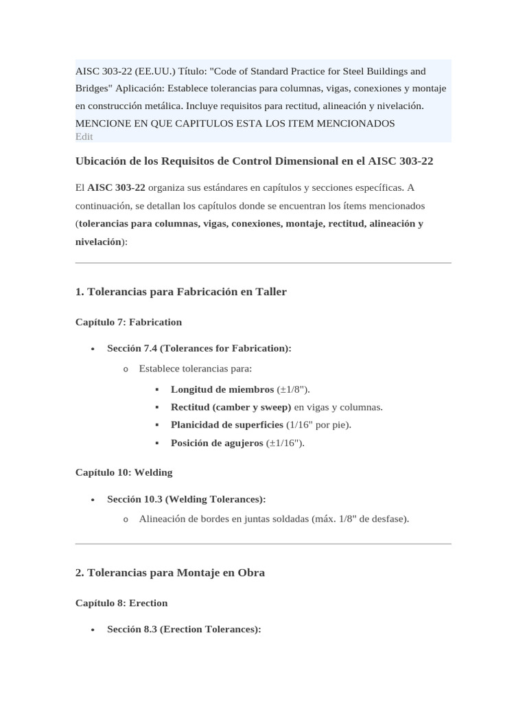 Aisc 303 | PDF