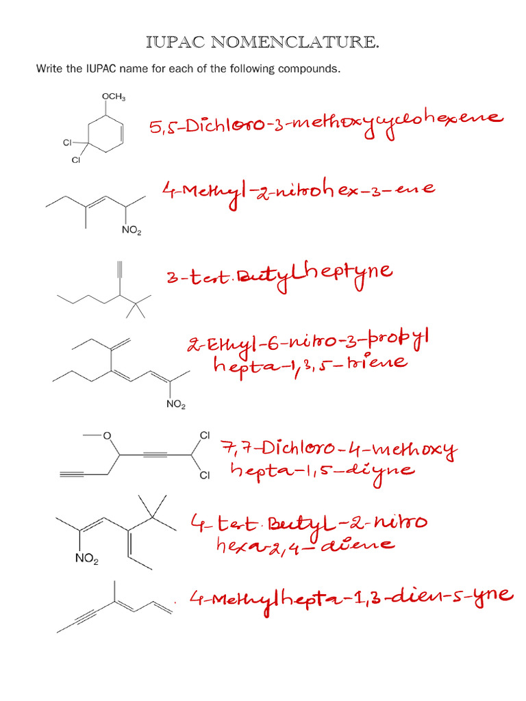 IUPAC Nomenclature-YSY Sir | PDF | Chemistry | Functional Group