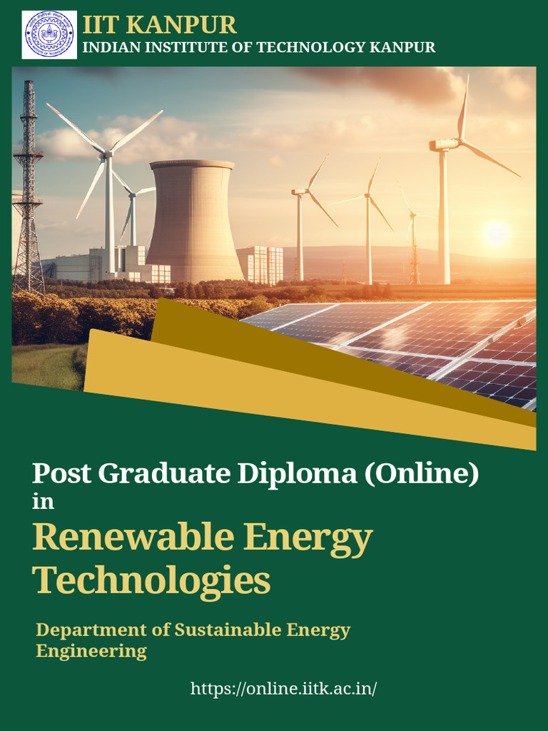 PG Diploma - Renewable Energy Technologies | PDF | Sustainable Energy ...