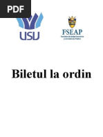 Biletul La Ordin