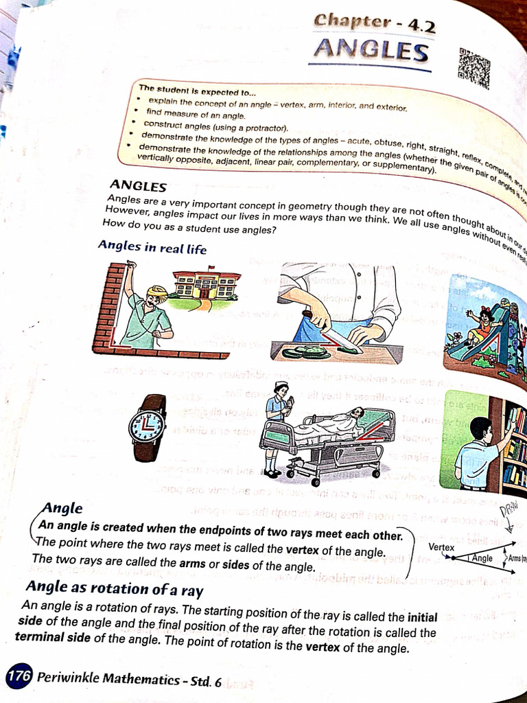 Periwinkle Mathematics Class 6 Chapter 4 2 Angles Pdf