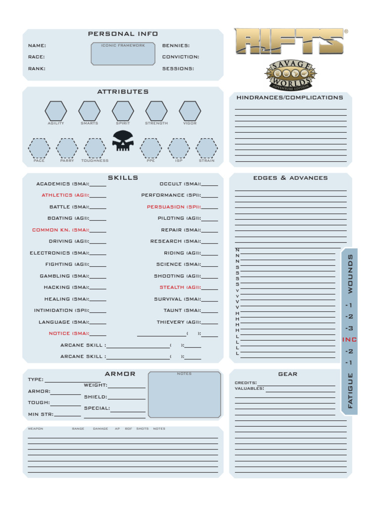 Character Stats and Skills Overview | PDF | Role Playing Games | Gaming