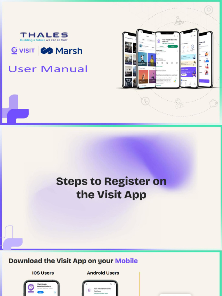 User+Manual+ +Visit+Health+App | PDF