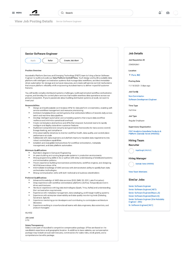 Senior Software Engineer | PDF