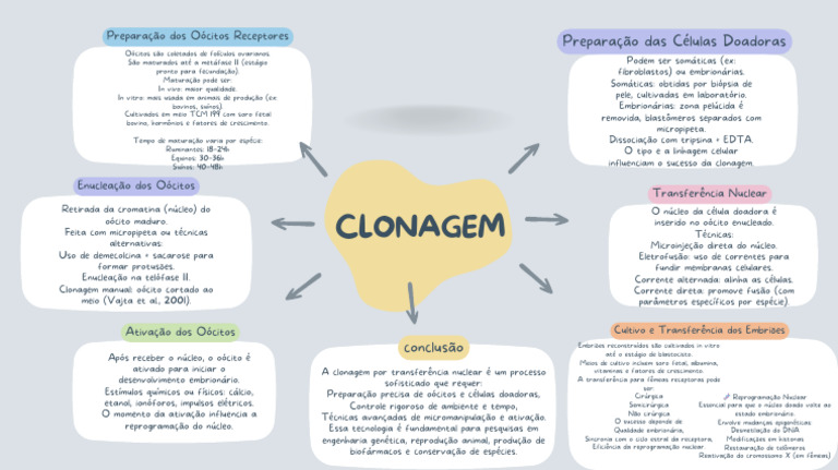 Preparação e Clonagem de Oócitos | PDF | Clonagem | Núcleo celular