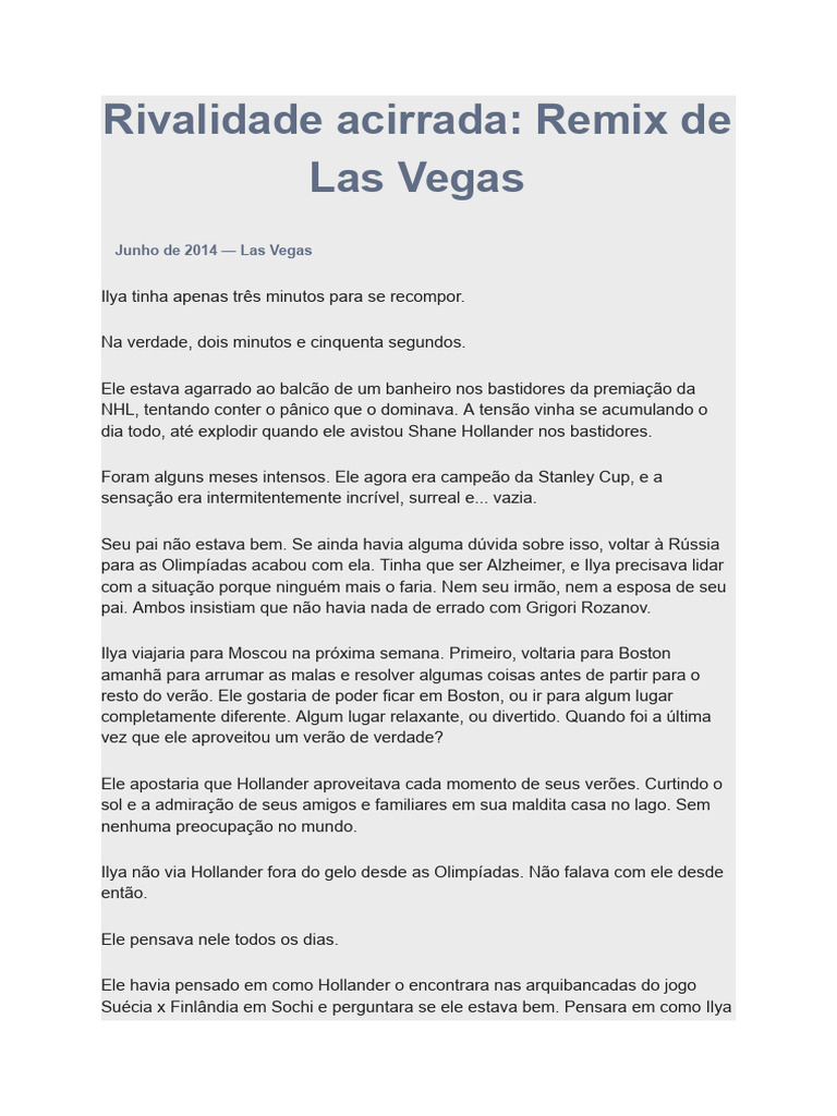 Heated Rivalry - Remix de Las Vegas | PDF