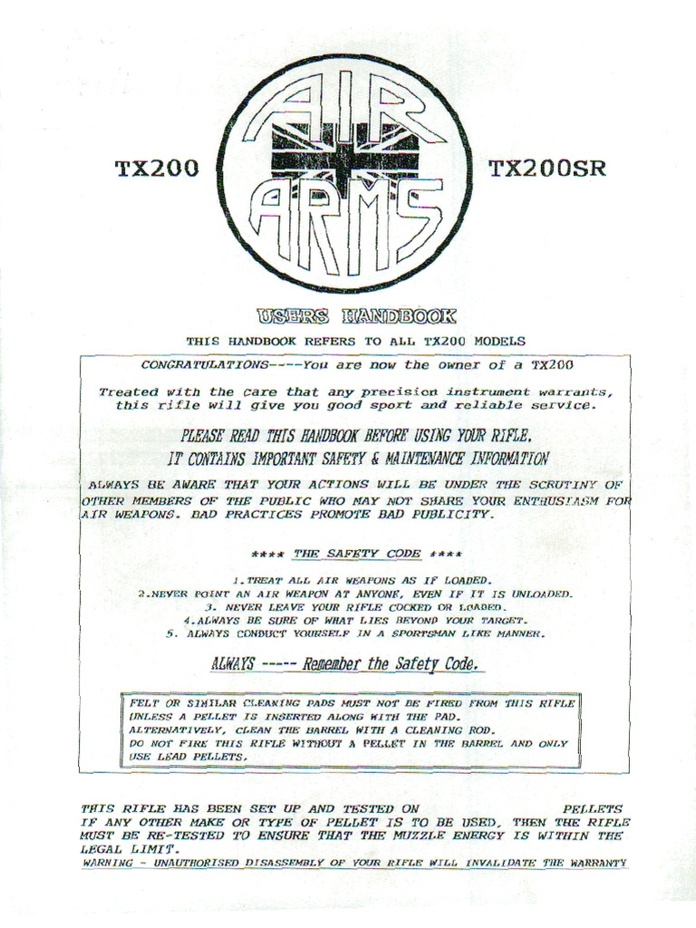 TX MK2 TX SR Manual | PDF