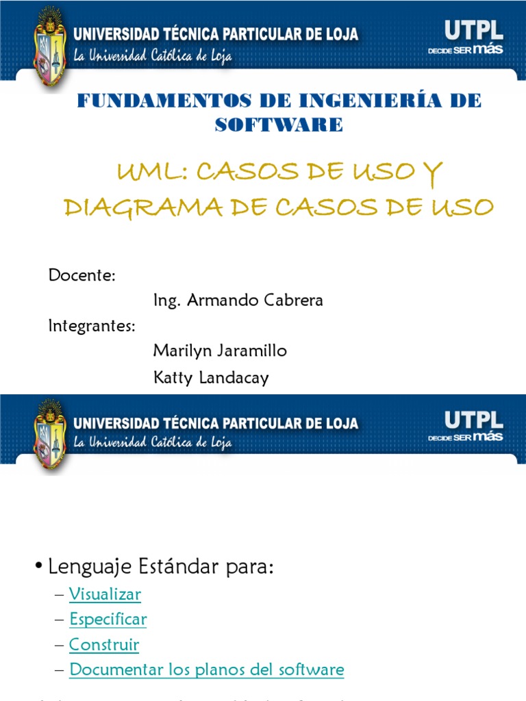 Casos de Uso y Diagramas UML en Software | PDF | Caso de uso | Lenguaje ...