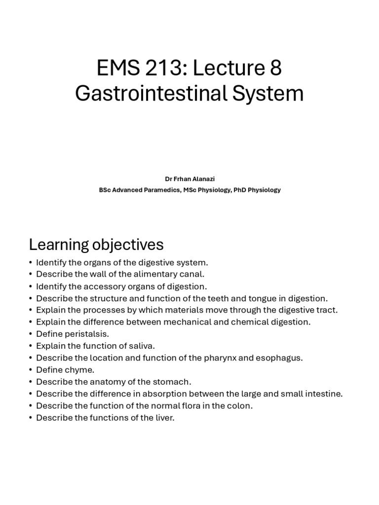Week 8 - Gastrointestinal System - FIA | PDF | Stomach | Peritoneum