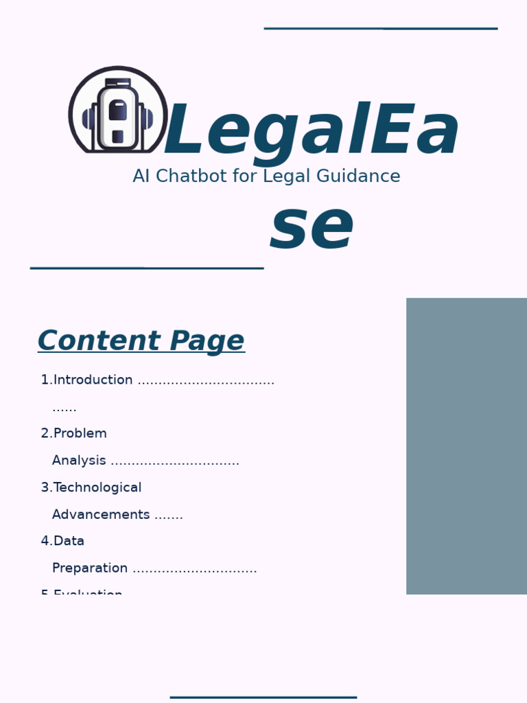 AI Chatbot for Legal Assistance Guide | PDF | Artificial Intelligence ...