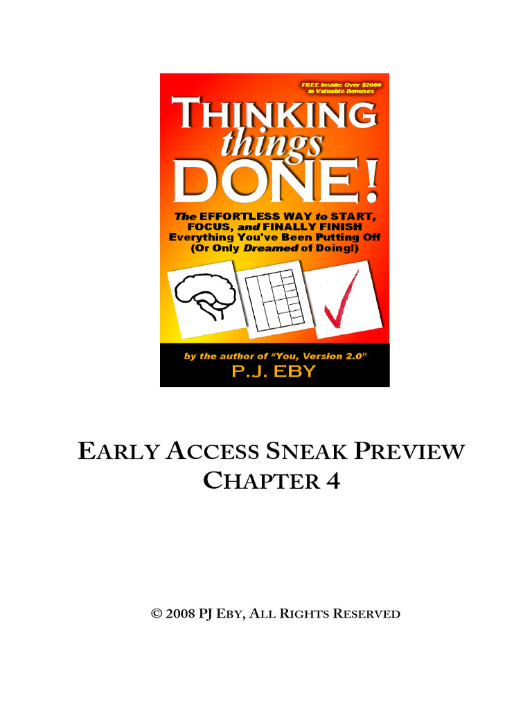 The Secret to Achieving Success | PDF | Thought | Mind