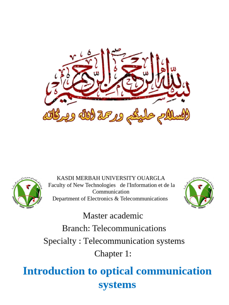 Overview of Optical Communication Systems | PDF | Fiber Optic ...