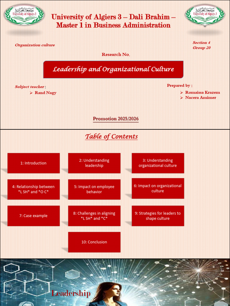 Leadership And Organizational Culture Pdf Leadership