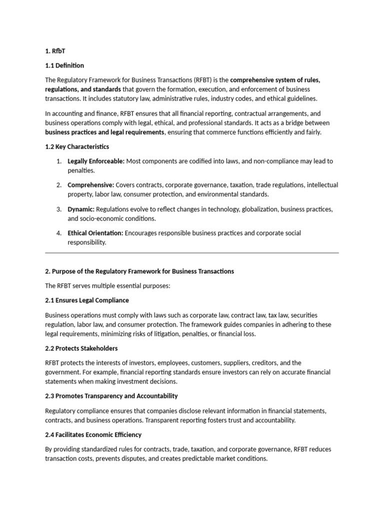 rfbt | PDF | Regulatory Compliance | Audit