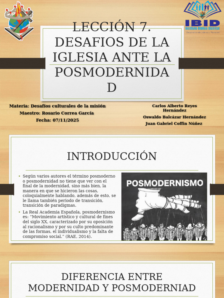 Desafíos de la Iglesia en Posmodernidad | PDF | Ideologías | Modernidad