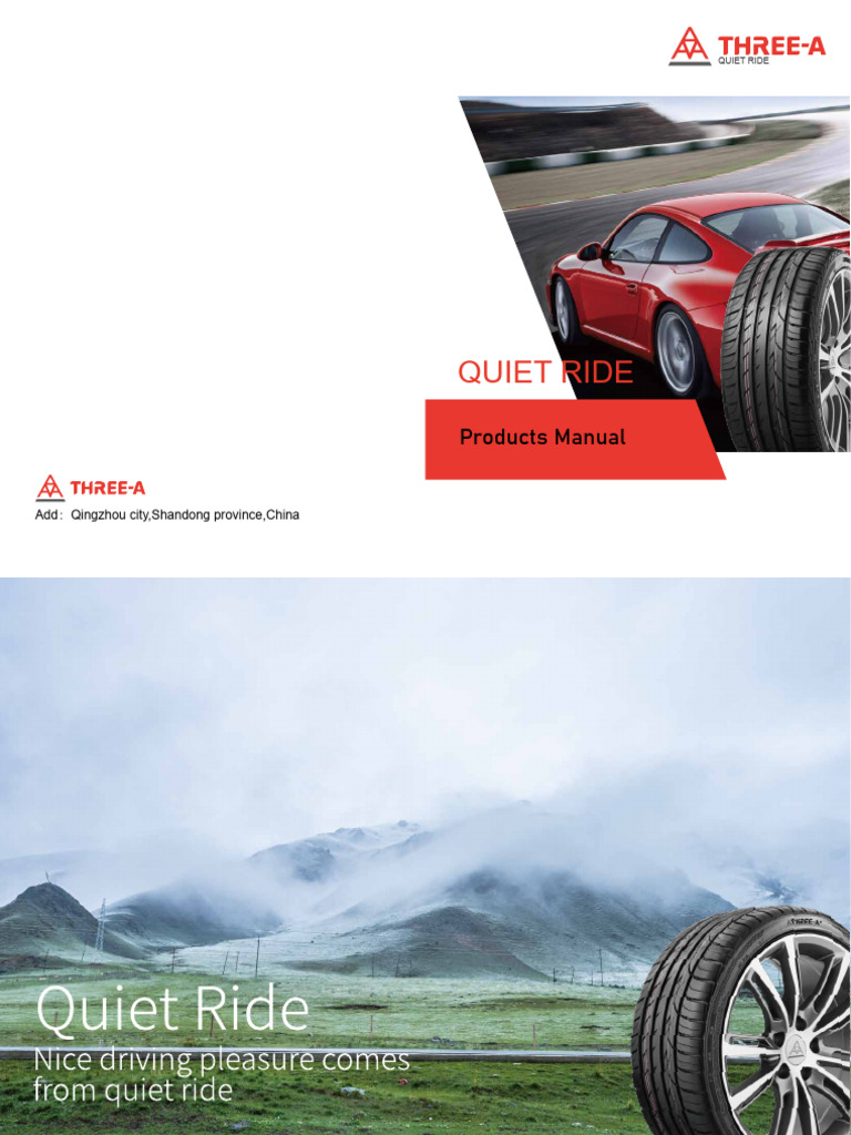 Quiet Ride Tire Product Manual | PDF
