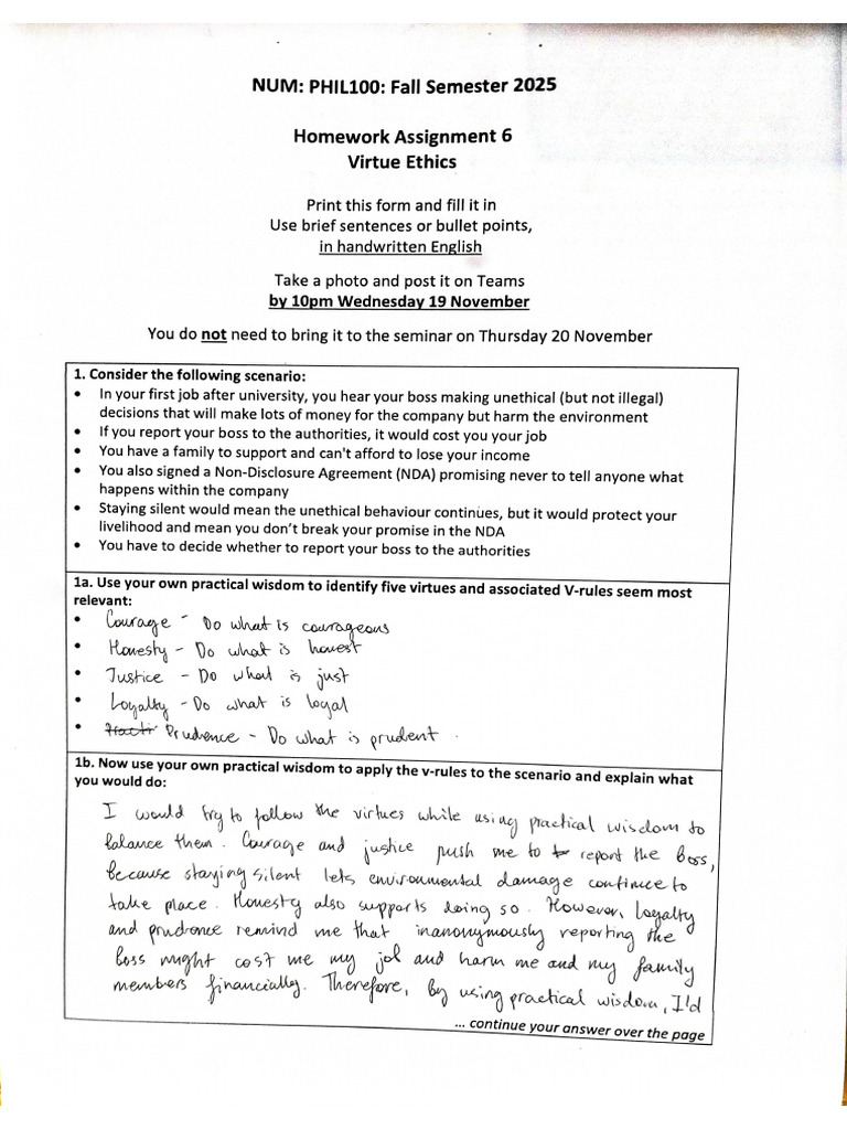 Philosophy Homework Pdf