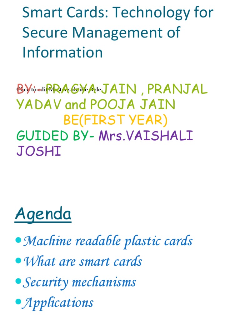 Smart Cards: Secure Information Management | PDF | Smart Card ...
