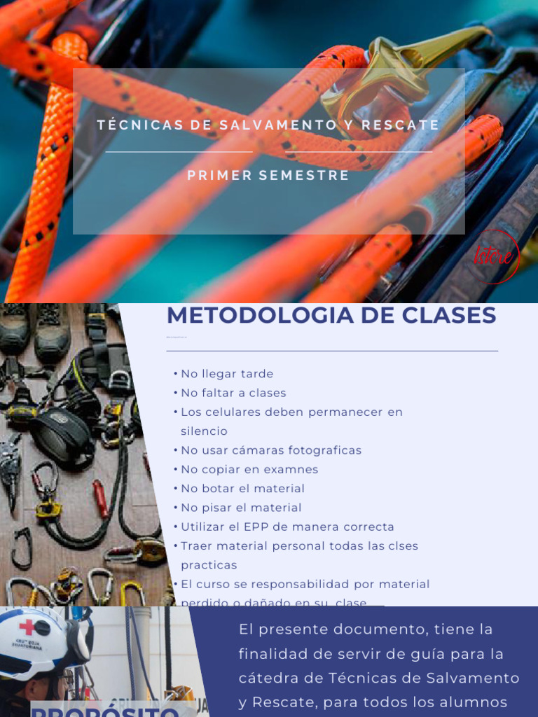 Guía de Técnicas de Salvamento y Rescate | PDF | Nudo | Cuerda