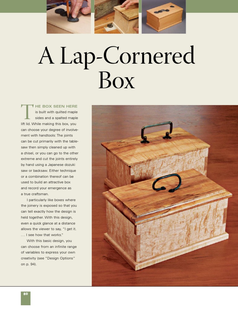 Basic Box Making PDF Sheet Metal Wood