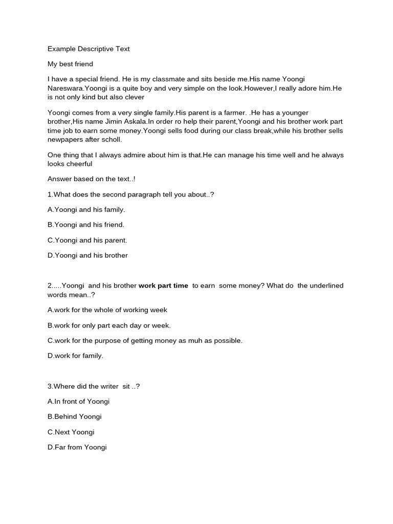Example Descriptive Text | PDF