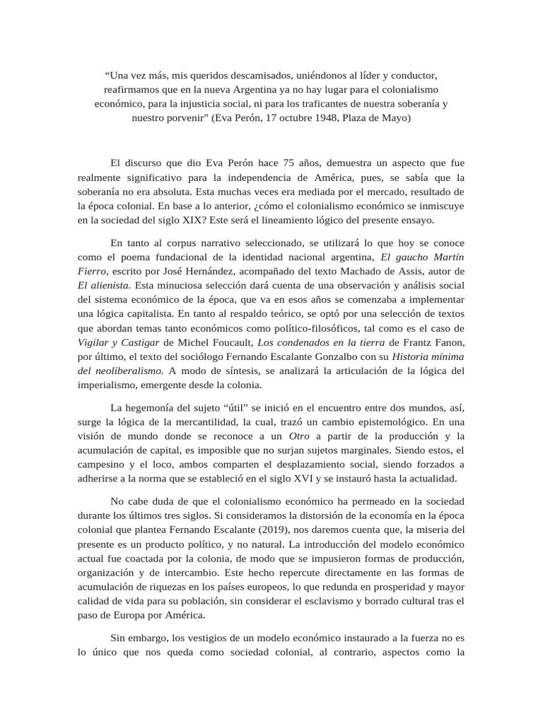 Ensayo de La Cultura Latinoamericana en El Siglo XIX | PDF | Michel ...