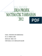 Download Kerja Projek Matematik Tambahan Kedah 2012 by Nor Husna SN95760835 doc pdf