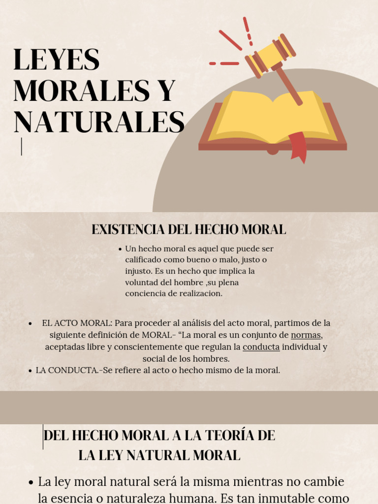 Ley Moral y Natural | PDF | La Ley natural | Moralidad