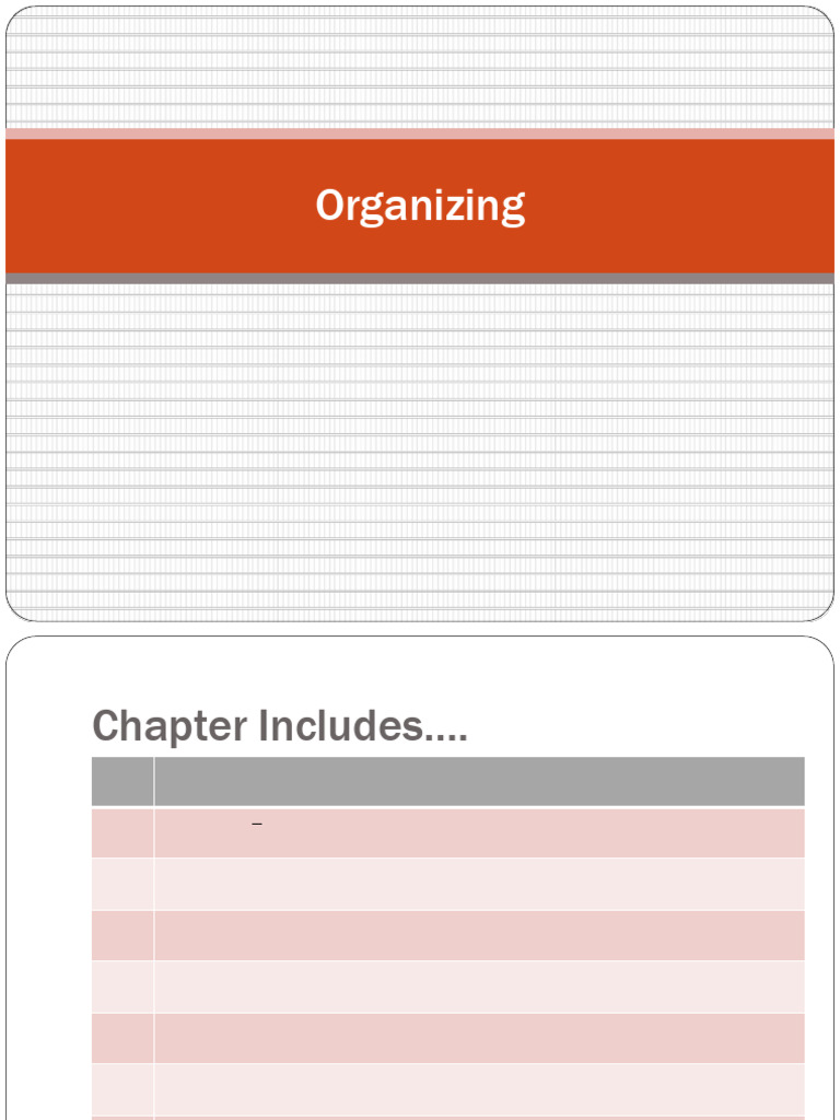 Organizing 1 1 | PDF | Decision Making | Business Economics
